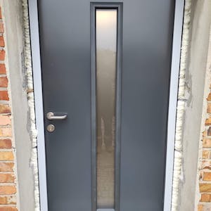 Drzwi zewnętrzne Hormann ISOPRO Wzór 020S RAL7016 Klamka / Klamka